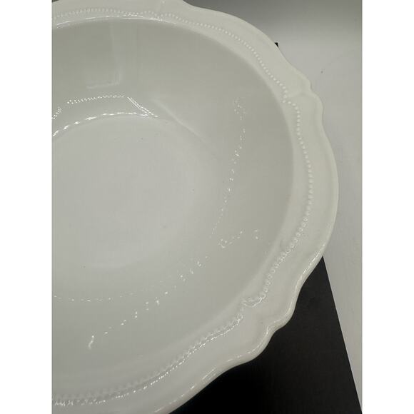 Hutschenreuther Vikroria Weis White Scalloped Bavaria Serving Vegetable Bowl 10” - Picture 3 of 7